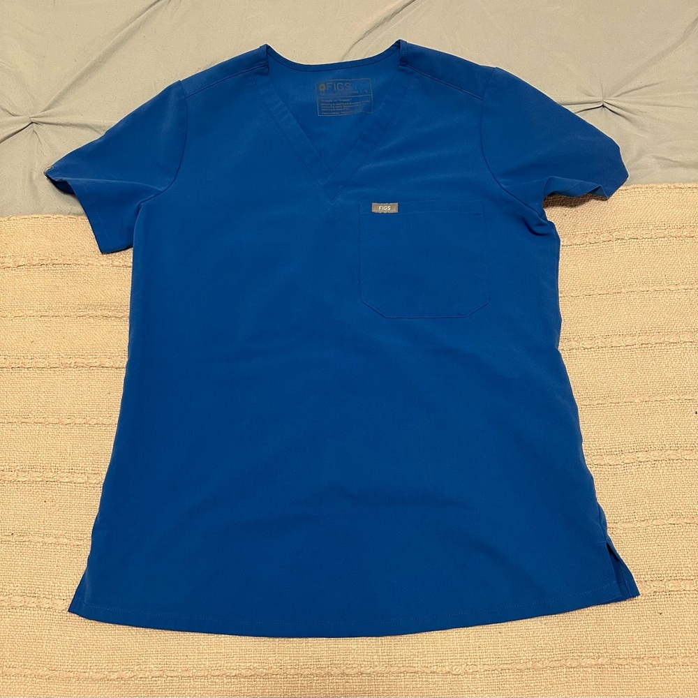 Figs Women’s Catarina Royal Blue Scrub Top